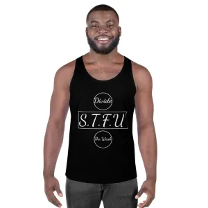 STFU Divide the Weak Unisex Tank Top - Black