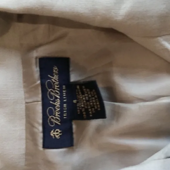 STUNNING BROOKS BROTHERS BLAZER,100% IRISH LINEN, FULLY LINED, S-4
