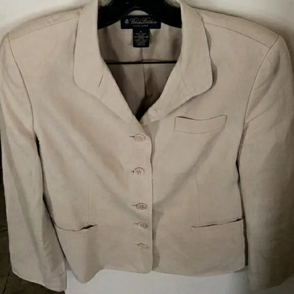 STUNNING BROOKS BROTHERS BLAZER,100% IRISH LINEN, FULLY LINED, S-4