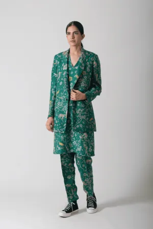SUKETDHIR   I   Blazer   I   Forest Blossom Print    I   WOW330LI81