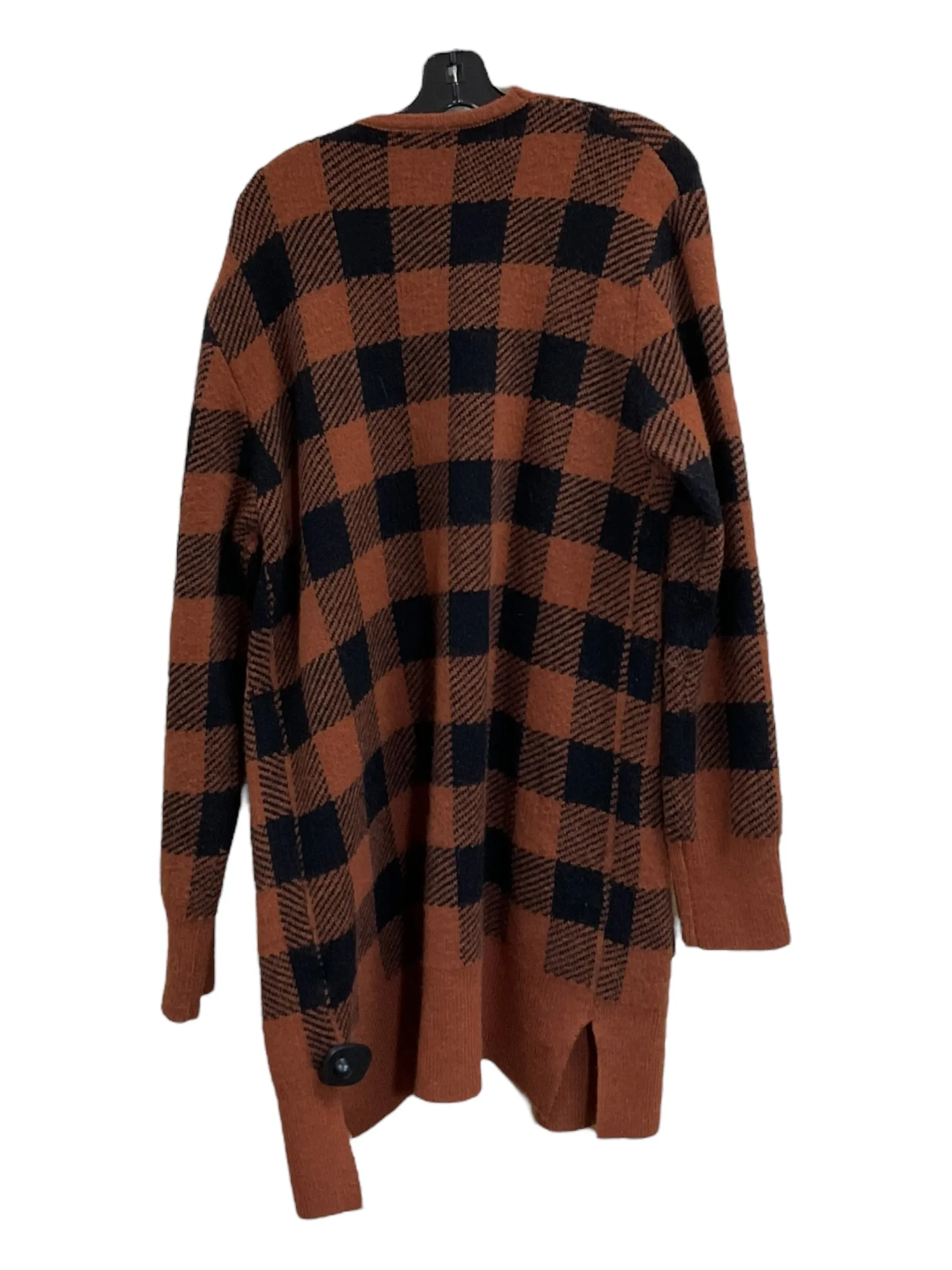 Sweater Cardigan By Clothes Mentor In Brown, Size: L