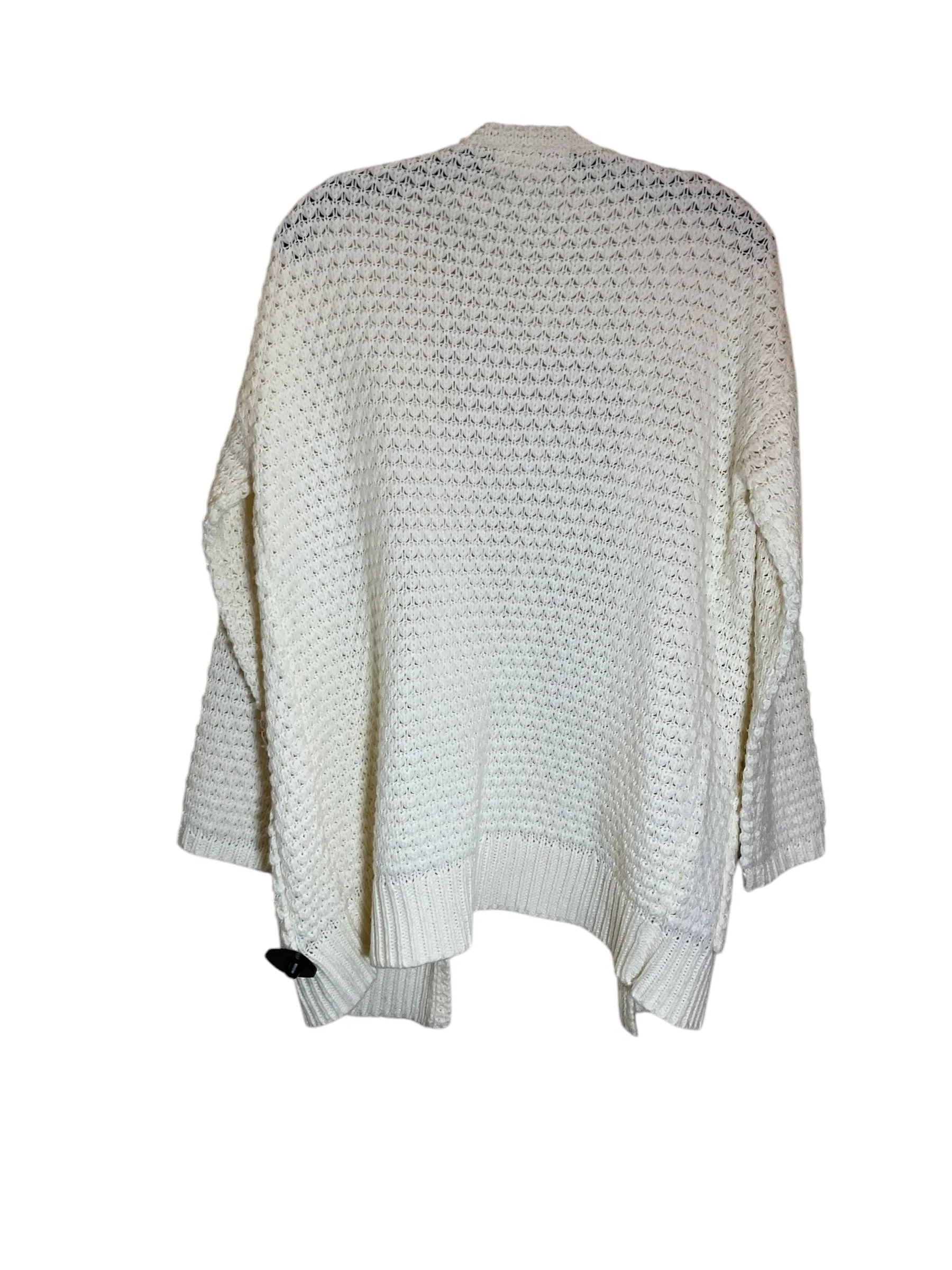 Sweater Cardigan By Clothes Mentor In Cream, Size: M