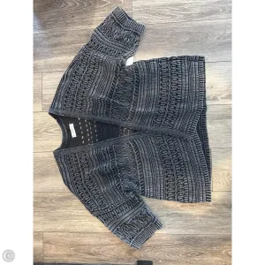 Sweater Cardigan By Lucky Brand In Grey, Size: M