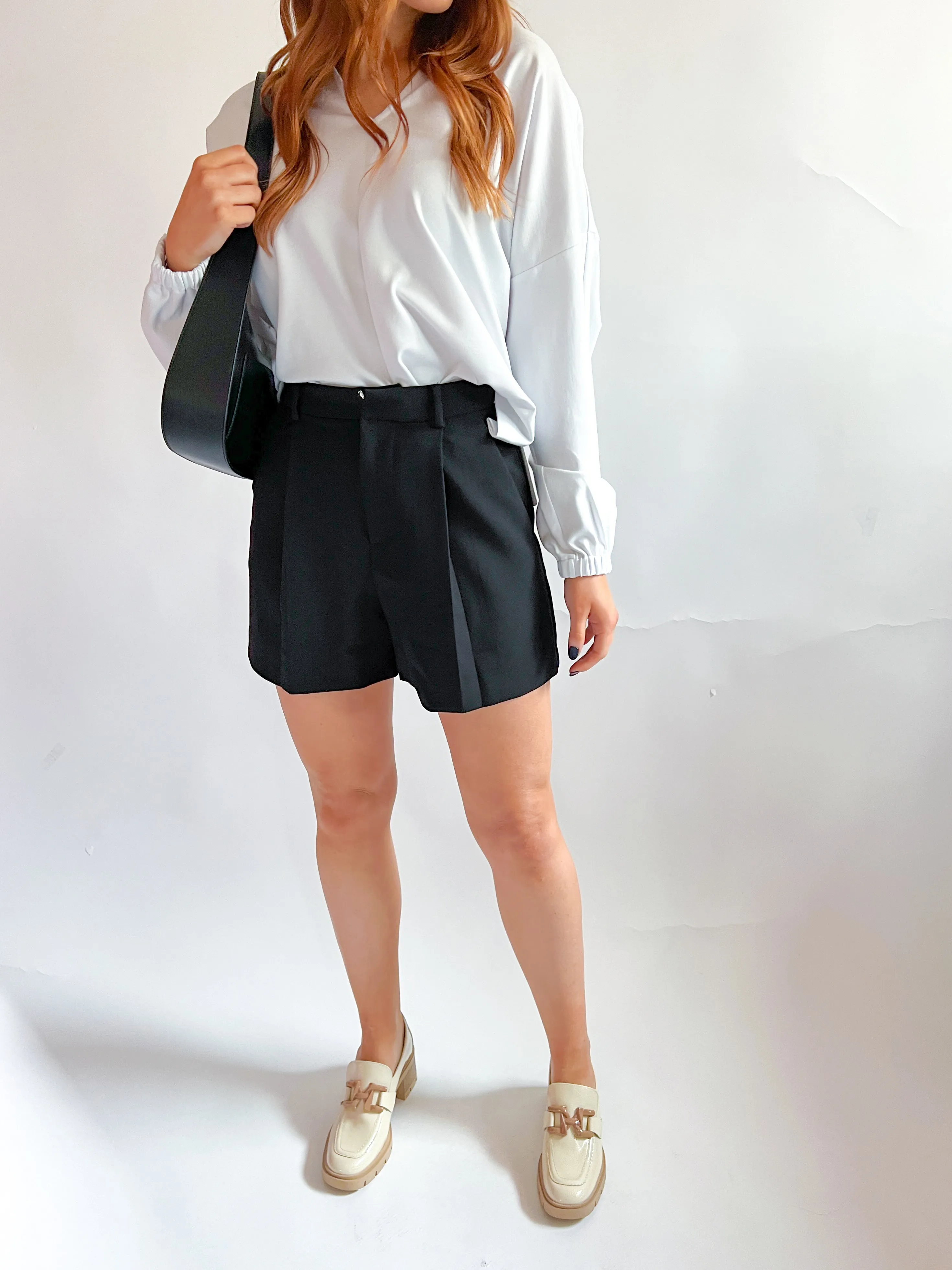 Tailored Pintuck Short