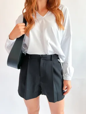 Tailored Pintuck Short
