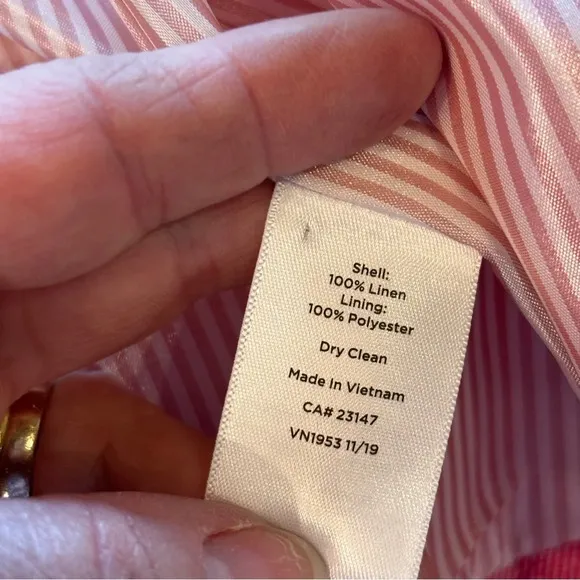 Talbots Classic Linen Blazer, 8P, Pink, Work, Easter,Church, Spring, Chic