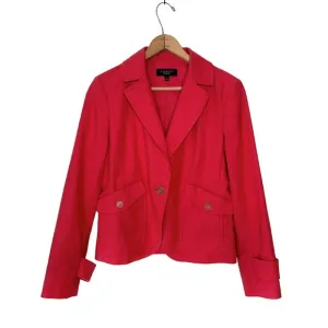 Talbots | Grace Fit Coral Linen Blazer