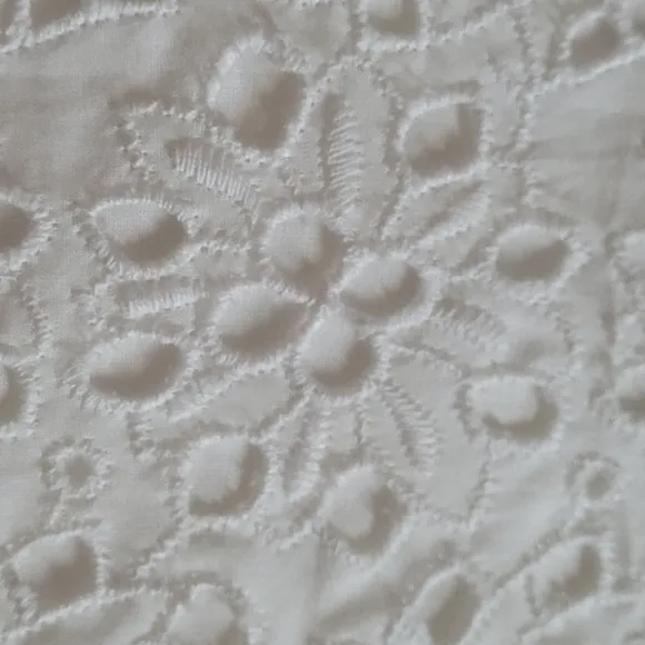 Talbots White Eyelet Cotton Blazer
