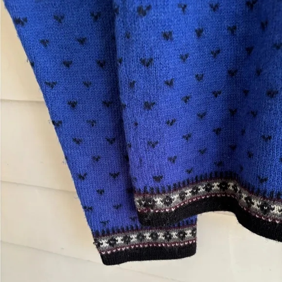 Tally Ho 100% Wool Button Cardigan Vintage Sweater Size Large (see measu…