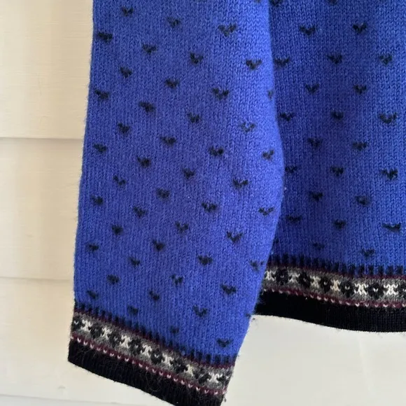 Tally Ho 100% Wool Button Cardigan Vintage Sweater Size Large (see measu…