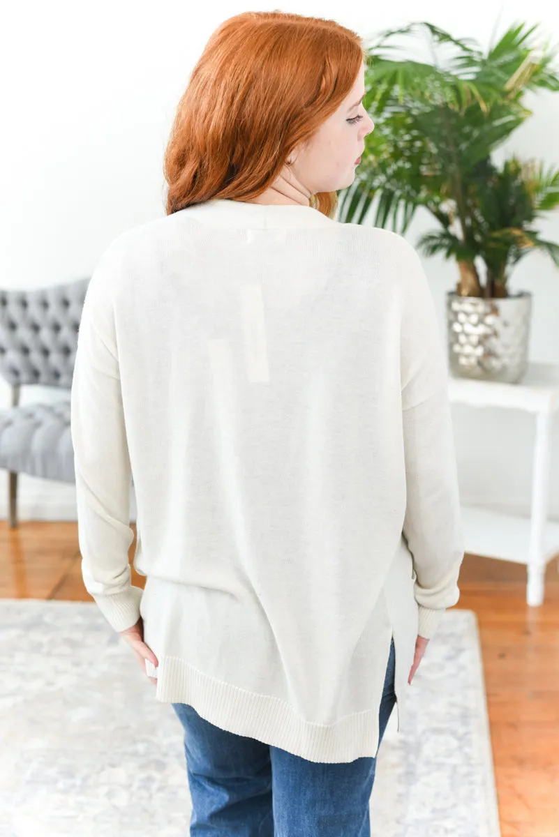 Tana Open Front Knit Cardigan