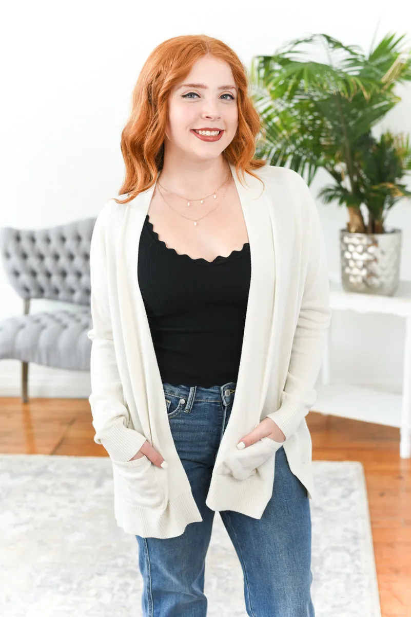Tana Open Front Knit Cardigan