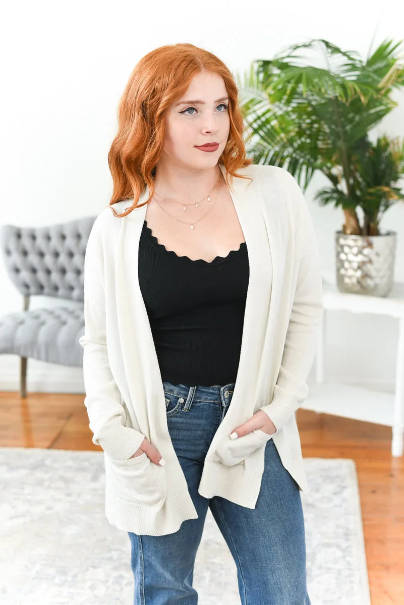 Tana Open Front Knit Cardigan