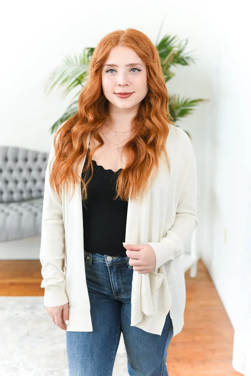 Tana Open Front Knit Cardigan