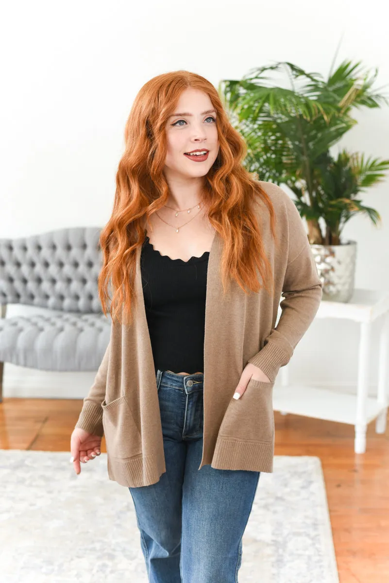 Tana Open Front Knit Cardigan