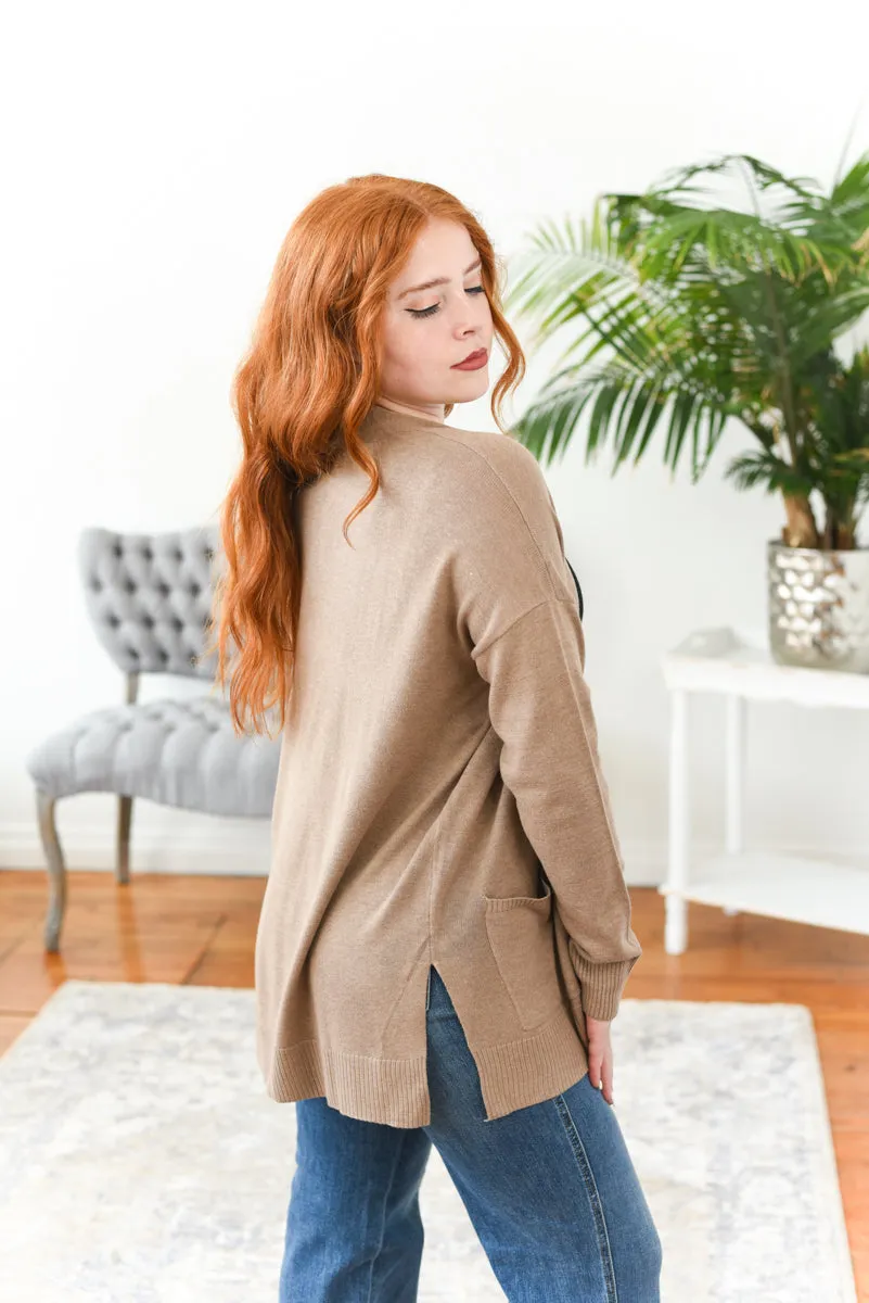 Tana Open Front Knit Cardigan
