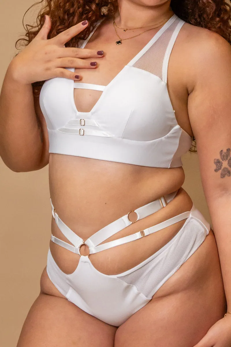 Tatiana Active Harley Shorts - Matte White