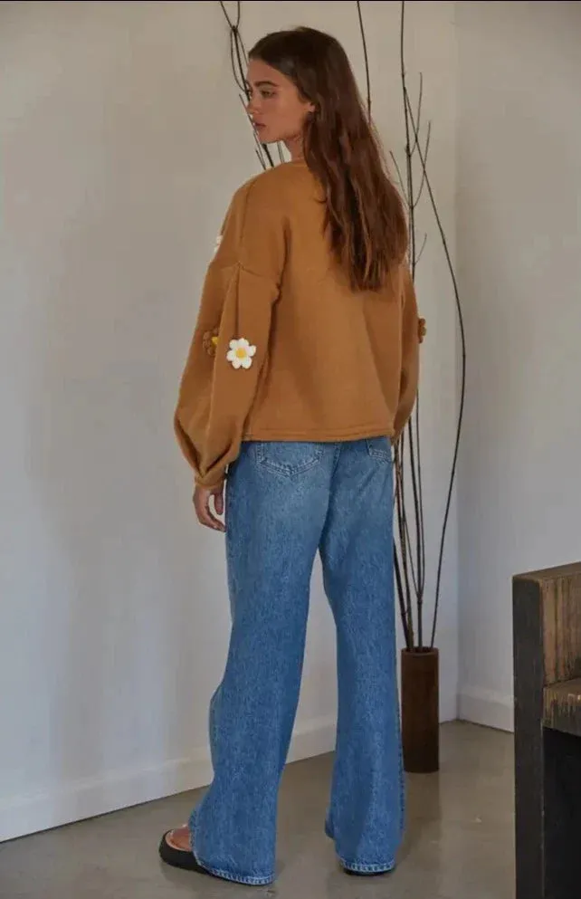 The Artemis Floral Sweater Jacket