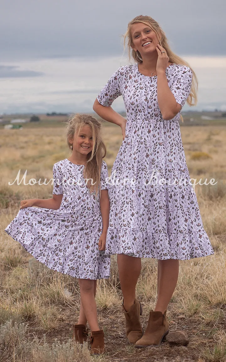 The Berry -Girls Brown Floral