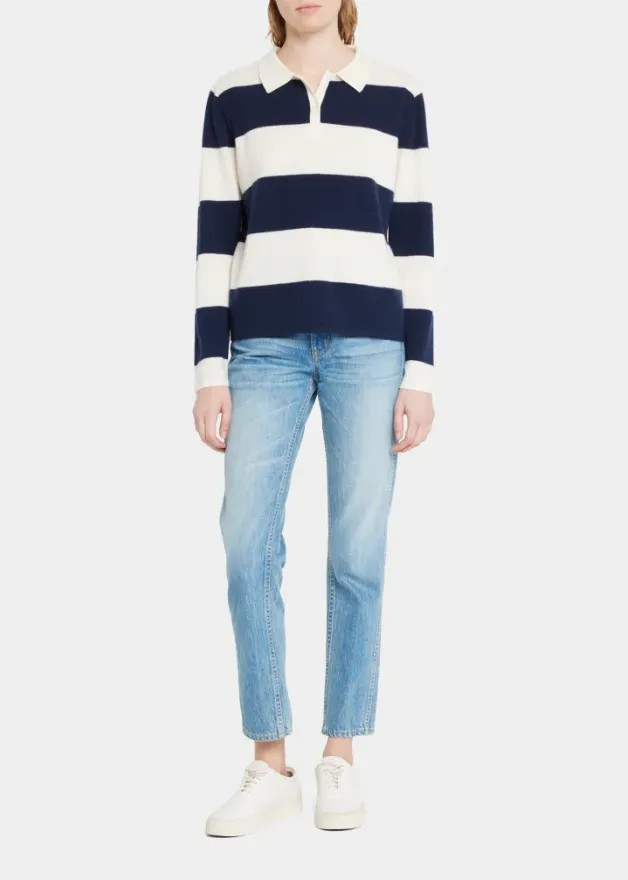 The Enzo Striped Rugby Top