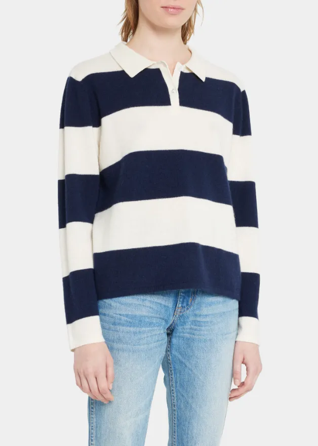 The Enzo Striped Rugby Top
