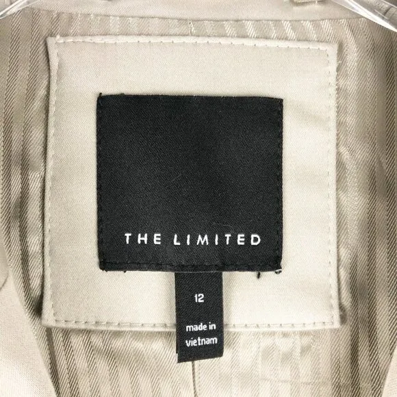 The Limited Blazer Stretch Cotton. Taupe. Size 12