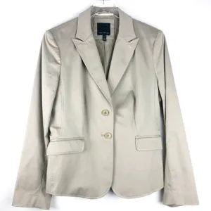 The Limited Blazer Stretch Cotton. Taupe. Size 12