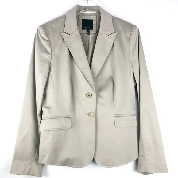 The Limited Blazer Stretch Cotton. Taupe. Size 12