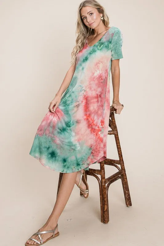 THIRTEEN TIE DYE DRESS