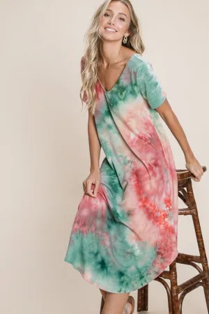 THIRTEEN TIE DYE DRESS