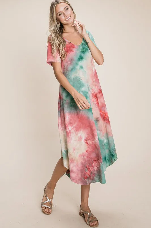 THIRTEEN TIE DYE DRESS