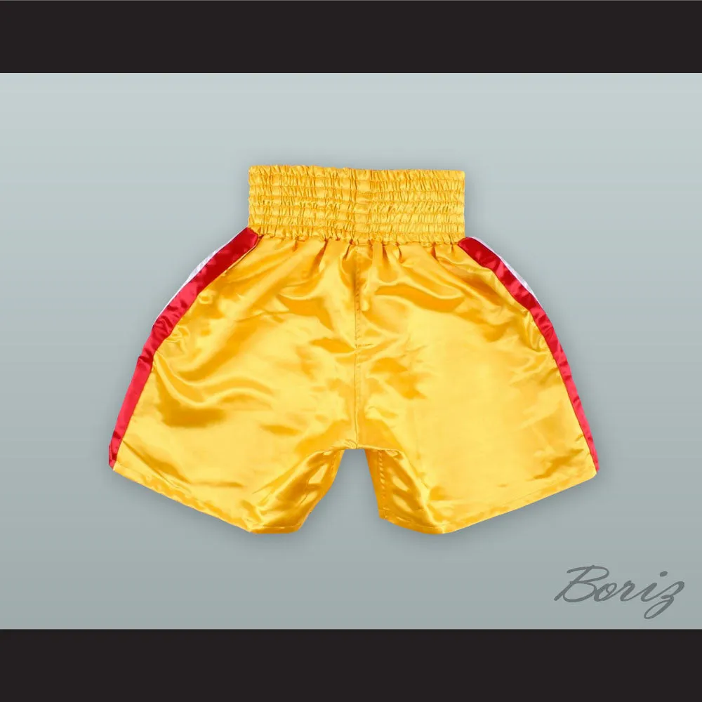 Thomas 'The Hitman' Hearns Kronk Star Yellow Boxing Shorts