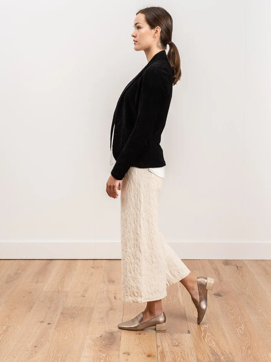 three button blazer - black