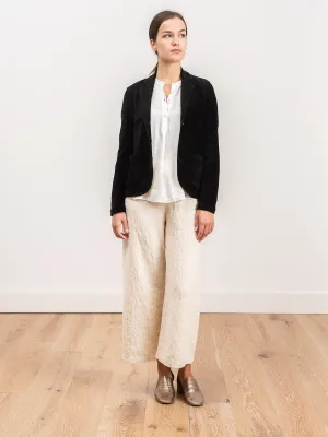 three button blazer - black