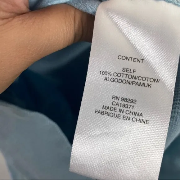 Tibi Blue Denim Shorts