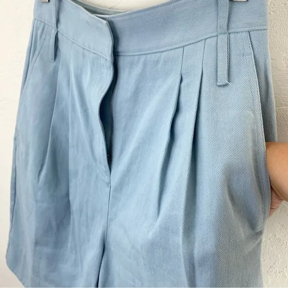 Tibi Blue Denim Shorts