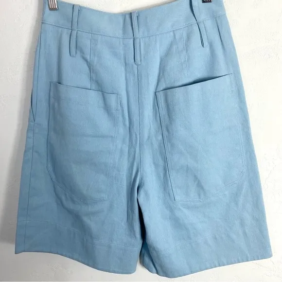 Tibi Blue Denim Shorts