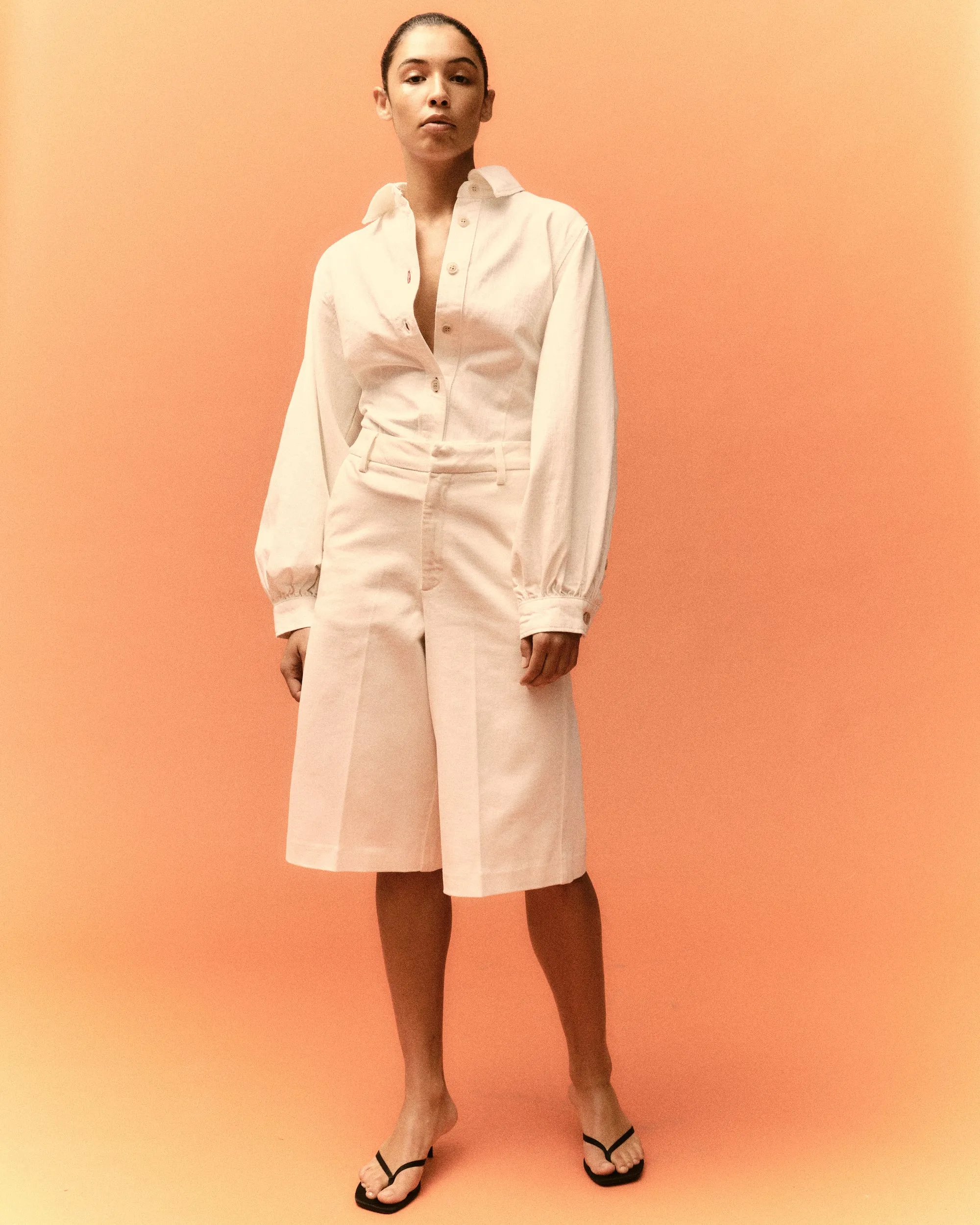 TMRW Ellen Bermuda Shorts - Ecru