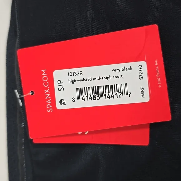 Torrid Black Spanx High Waisted Mid Thigh Shorts