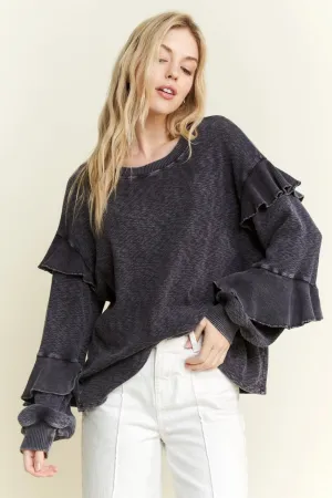 Trinity Ruffle Balloon Top