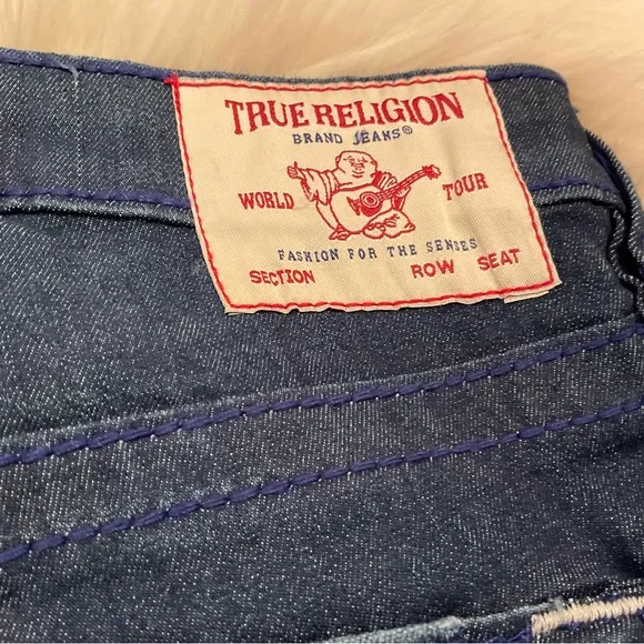 True Religion Riley Shorts Mid-Rise Bermuda - NWT - Size 25 - Dark Moonstone