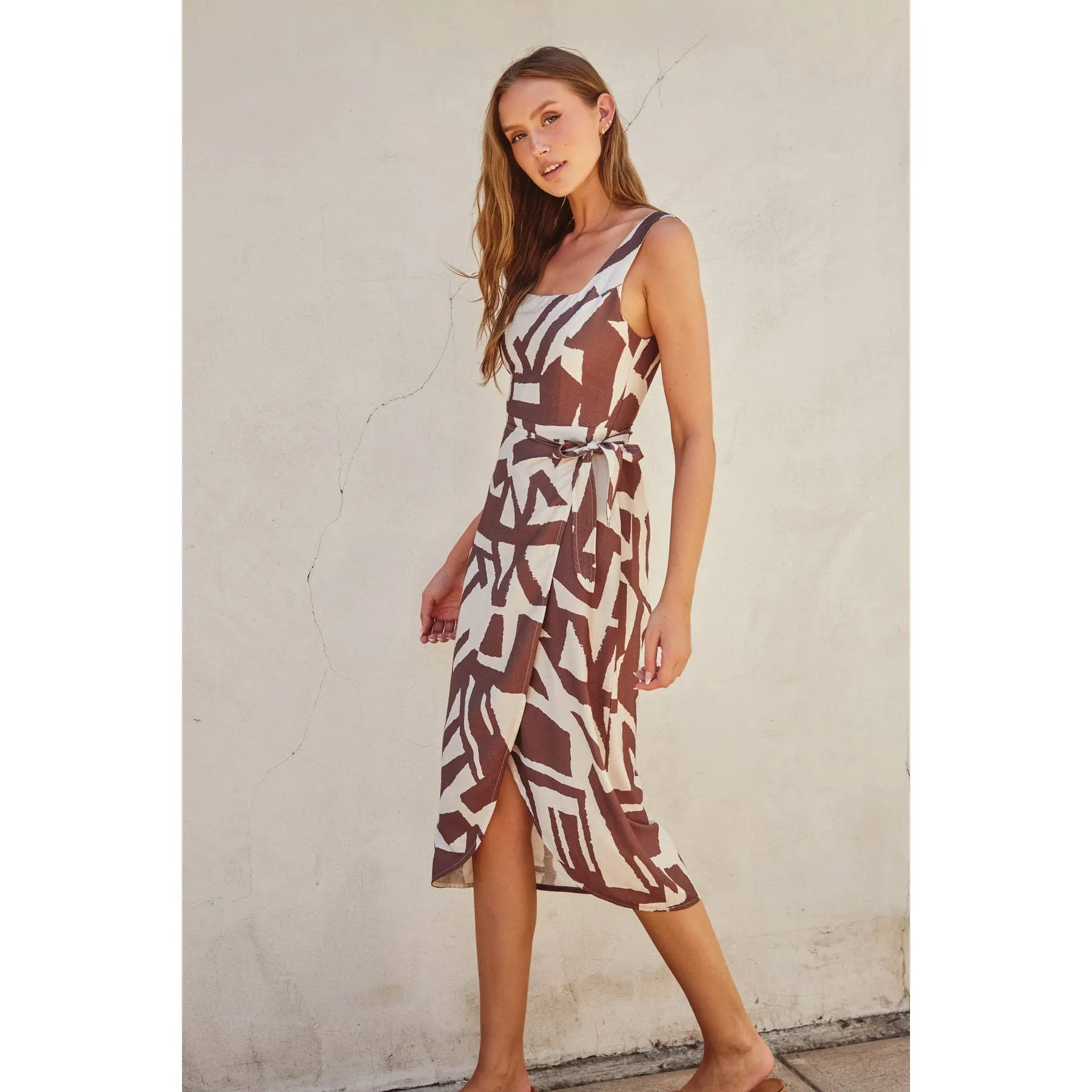 Tulip Hem Wrap Dress