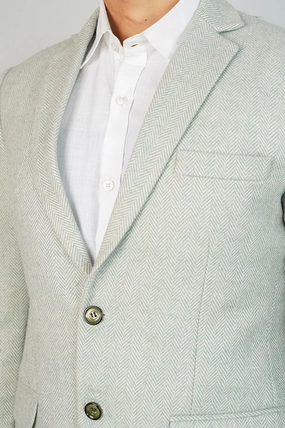 Tweedwool Grreen Blazer