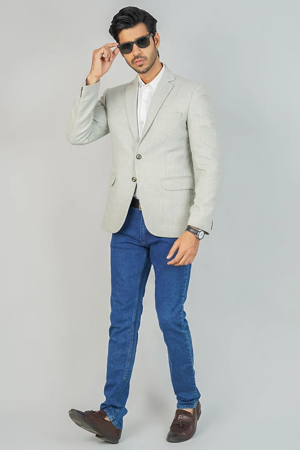 Tweedwool Grreen Blazer