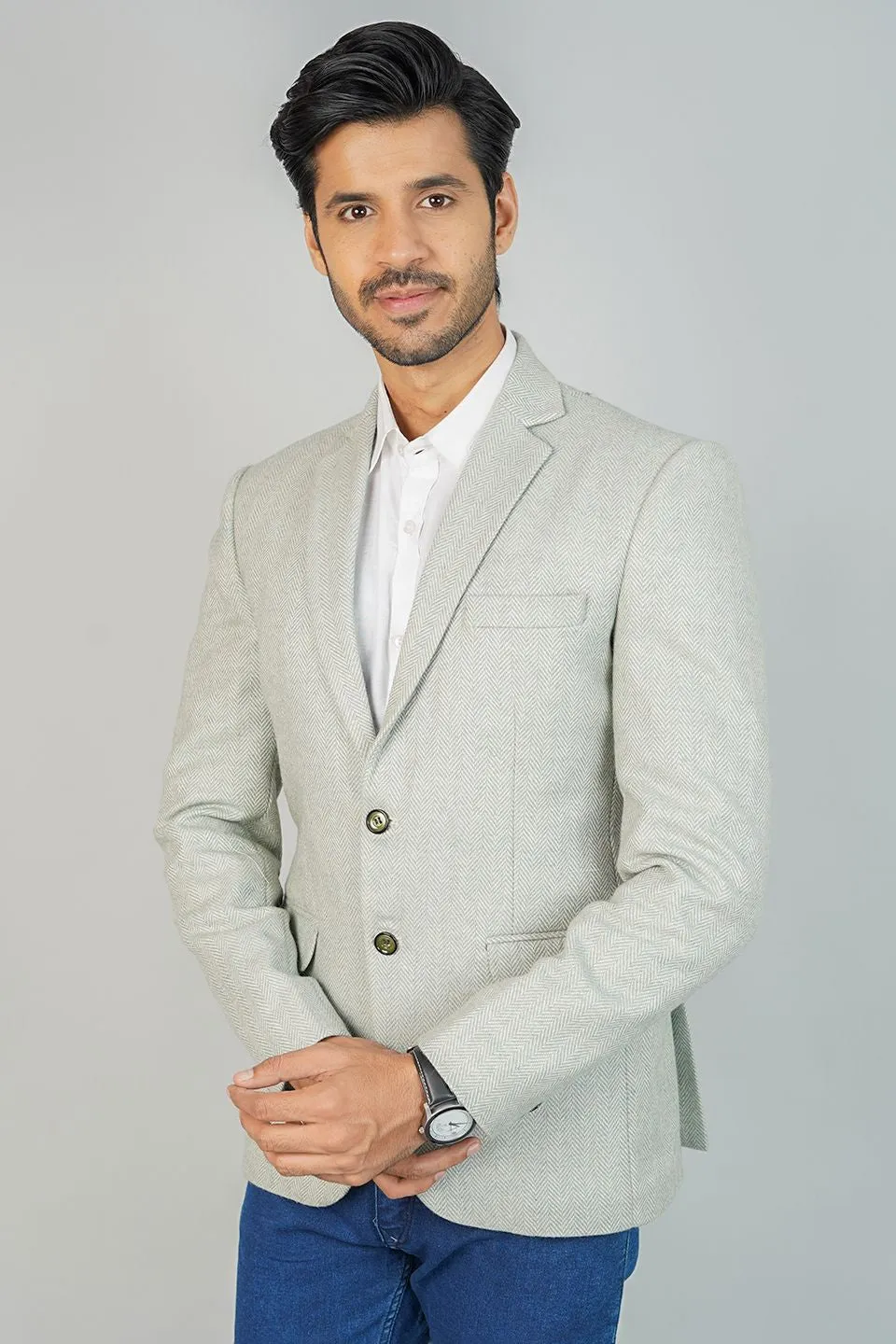 Tweedwool Grreen Blazer