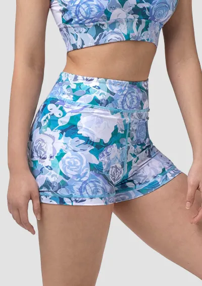 Uactiv Rosette Shorts - Blue Roses