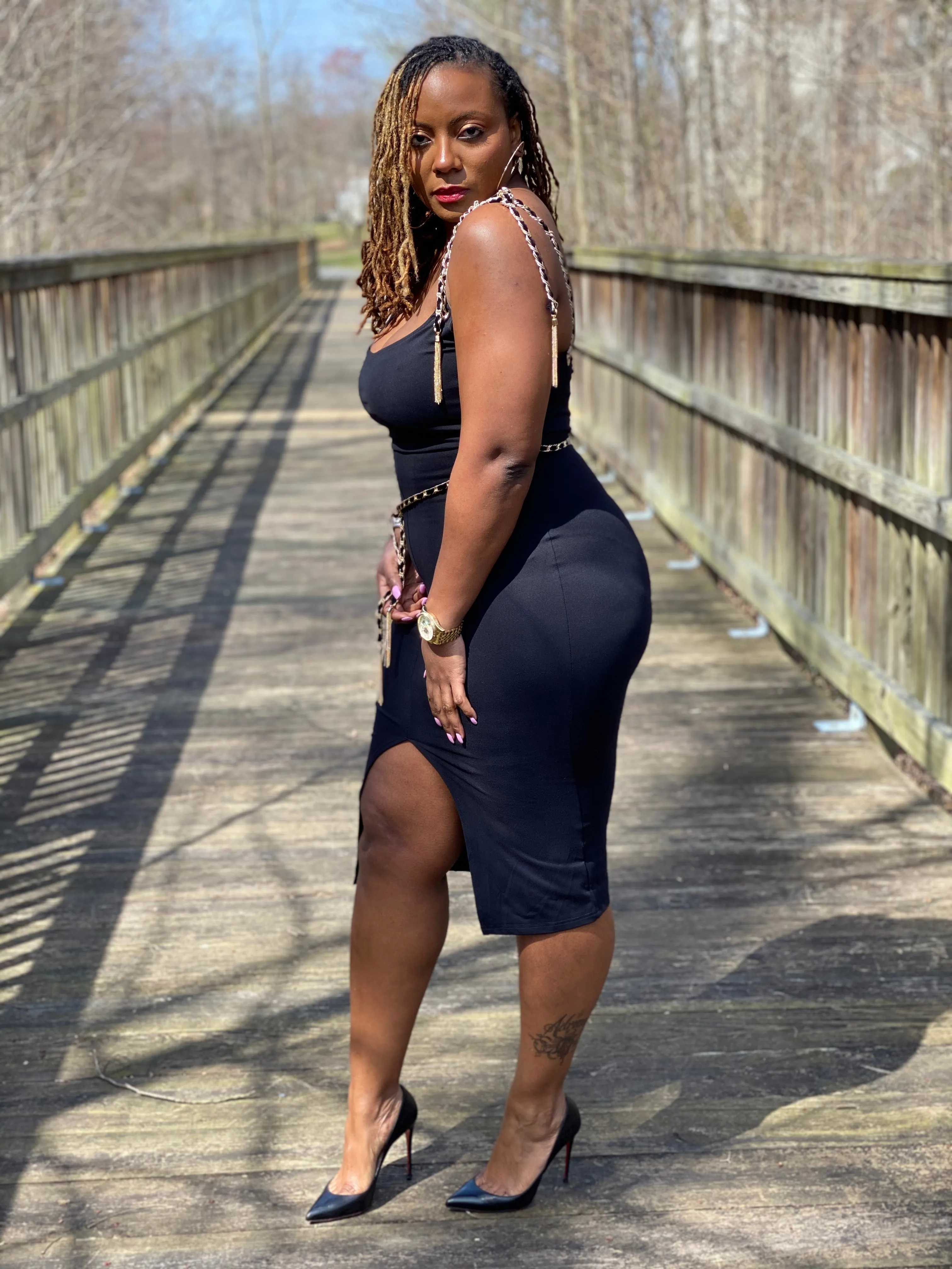 UnChain Me Midi Chain Dress