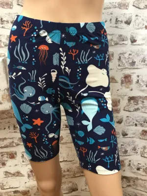 Under The Sea Biker Shorts