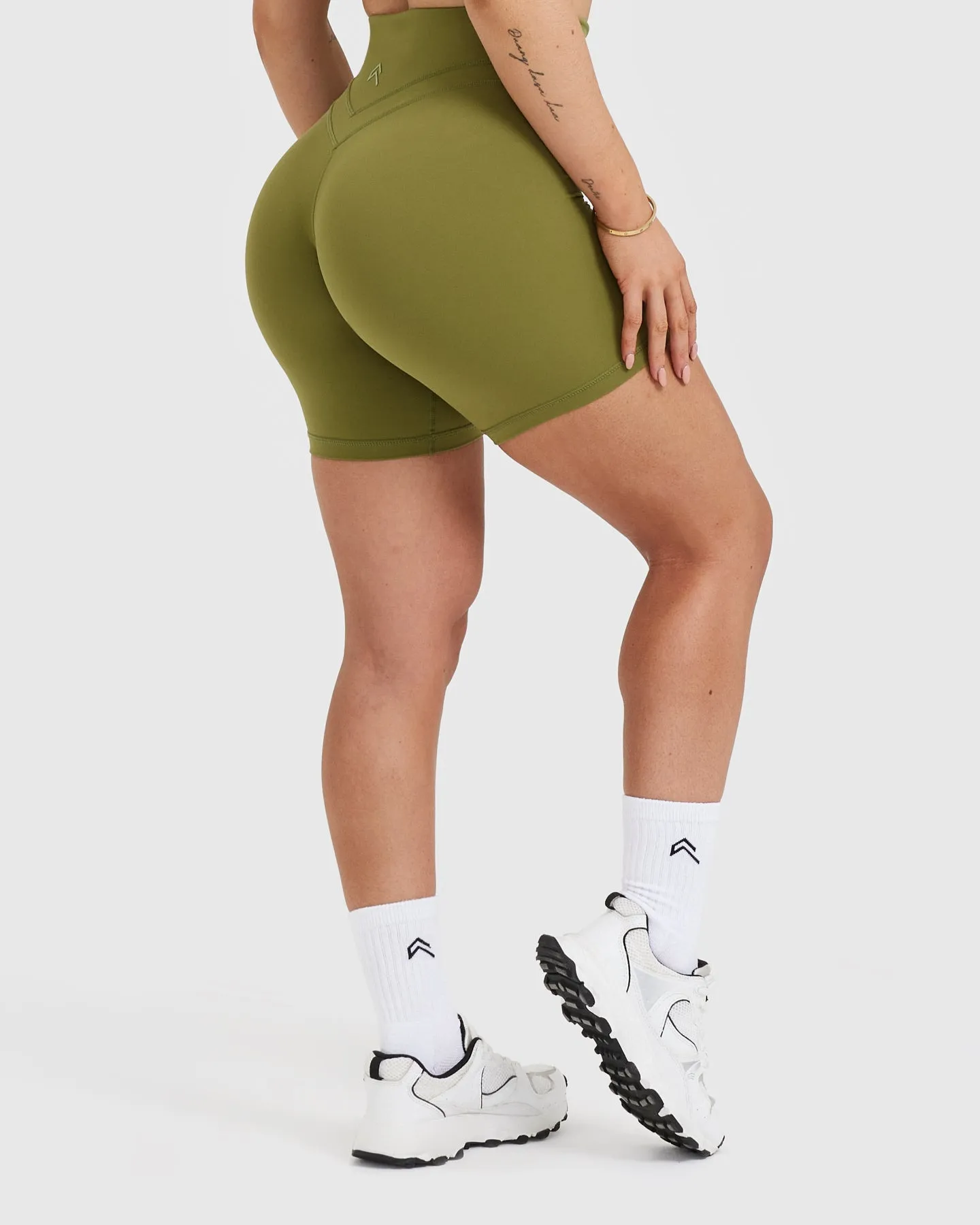 Unified High Waisted Shorts 6" | Olive Green