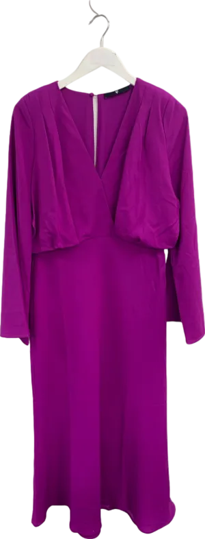 V by Very Purple Midi Dress UK 14